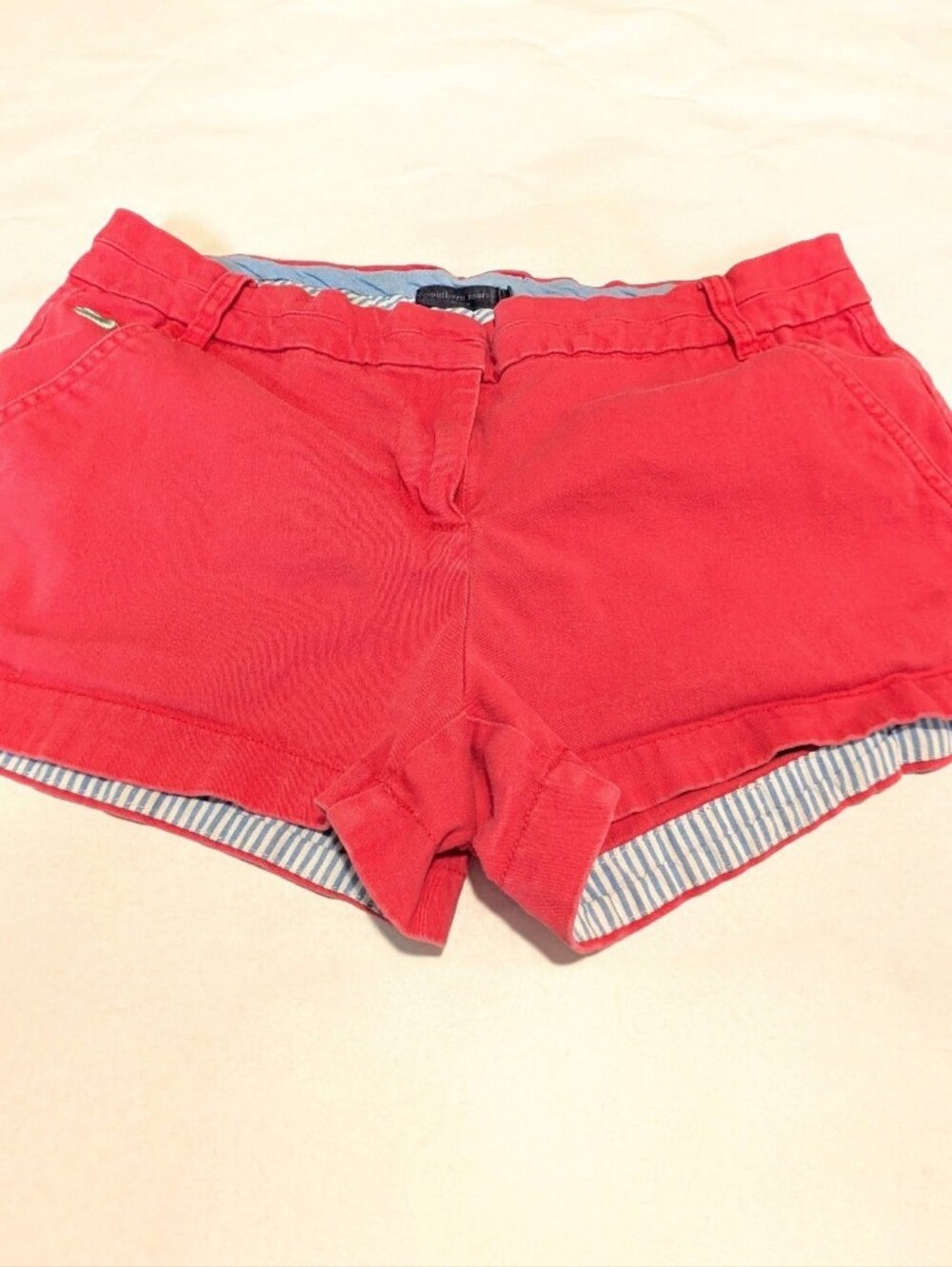 Southern Marsh Shorts Women 6 Pink Chino Preppy Beach Summer Costal Classic Fit